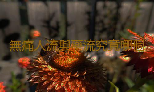 無痛人流與藥流究竟哪個好?
